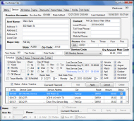 Pest Control Software - Service Accounts Setup Screen