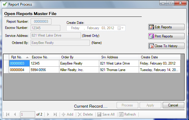 Screen Shot - ProWDO - Structural Pest Control Software