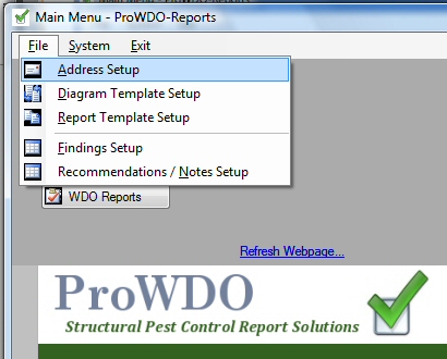 Screen Shot - ProWDO - Structural Pest Control Software
