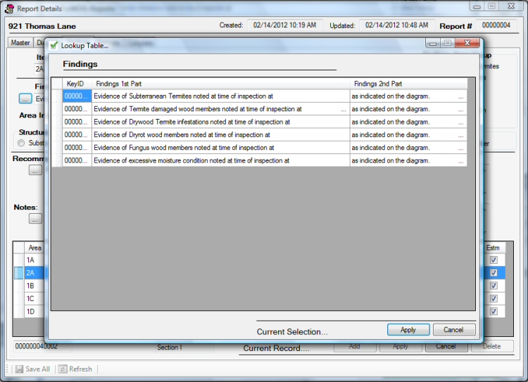 Screen Shot - ProWDO - Structural Pest Control Software